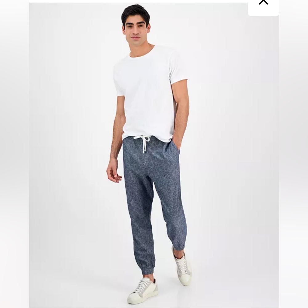 NWT SUN + STONE MEN’S LINEN JOGGERS